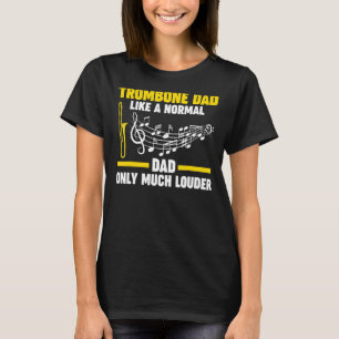 通常のトロンボーンパパiのようなメンズトロンボーンミュージカル tシャツ