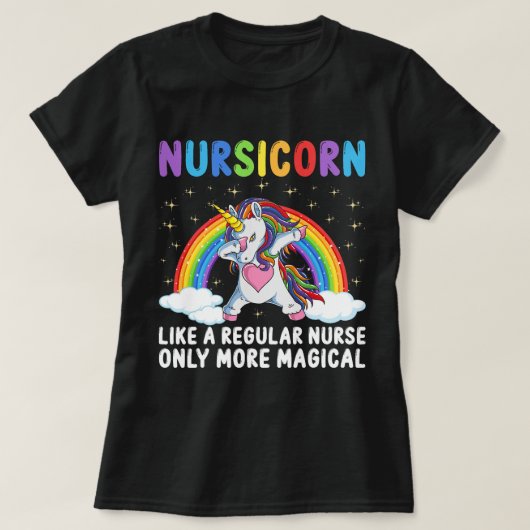 通常のナースだけのような看護の保育園M Tシャツ (デザイン正面)