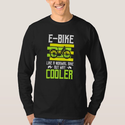 通常のバイクのようにEバイクがEbike Bicに似ていクールる。 Tシャツ (正面)