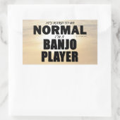 通常のバンジョプレーヤー長方形ステッカー 長方形シール (バッグ)