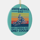 通常のパパと同様のMensスノーモービルパパクール セラミックオーナメント (右)