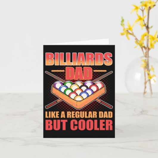 通常のパパのようなビリヤードのパパがクールしかし- Bill カード (黄色い花)