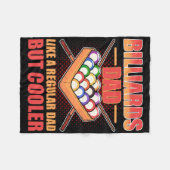 通常のパパのようなビリヤードのパパがクールしかし- Bill フリースブランケット (正面(横))