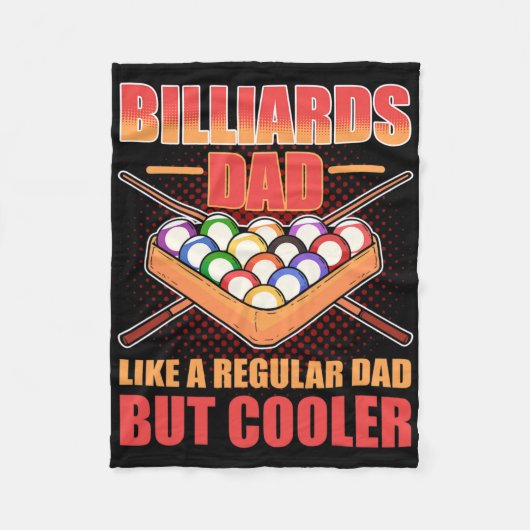 通常のパパのようなビリヤードのパパがクールしかし- Bill フリースブランケット (正面)