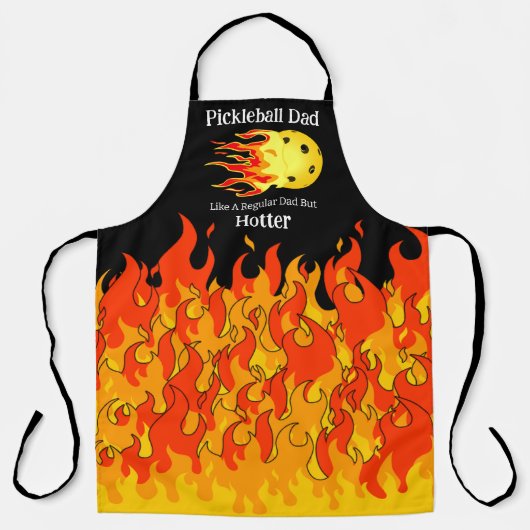 通常のパパのようにピックボールパパが熱い暗い エプロン (正面)