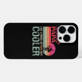 通常のパパのようにBMXパパがクールヴィンテージT- iPhoneケース (裏面横)