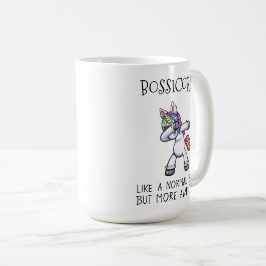 通常のボスのようにボシコーンマグ素晴らし コーヒーマグカップ (正面右)