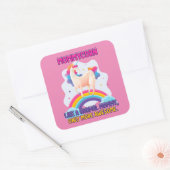 通常のママのようなモンマイコーンだけ素晴らし スクエアシール (封筒)