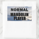 通常のマンドリンプレーヤー矩形ステッカー 長方形シール (バッグ)