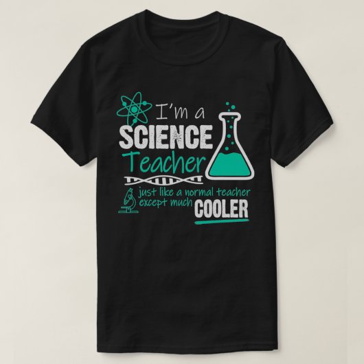 通常の先生のような科学の先生は多くを除く Tシャツ (デザイン正面)