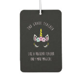 通常の先生のような2年生の先生 カーエアーフレッシュナー (正面)