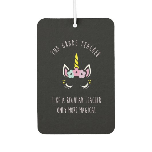 通常の先生のような2年生の先生 カーエアーフレッシュナー (正面)