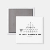 通常の分布状況は?(統計ユーモア) マグネット (正面/裏面)