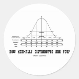 通常の分布状況は？（統計ユーモア） ラウンドシール
