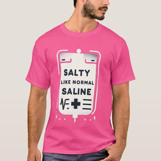 通常の塩水のような塩辛---- Tシャツ (正面)