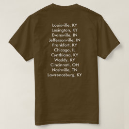 通常の容疑者バンド世界旅行のワイシャツ Tシャツ