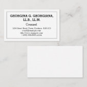 通常の弁護士名刺 名刺 (正面/裏面)