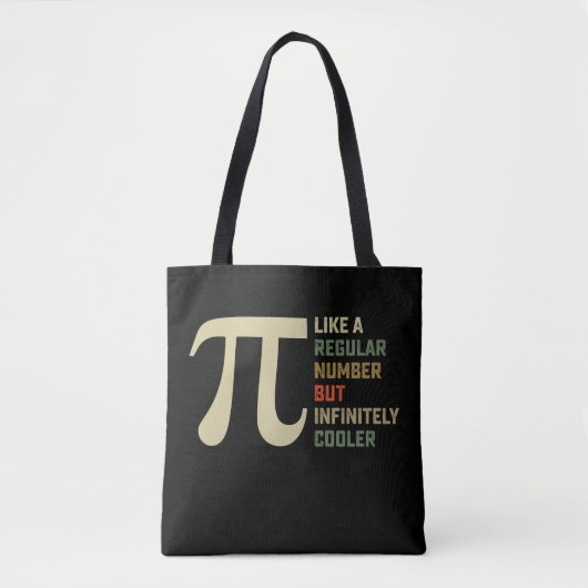 通常の数字のようでいて無限にクールな円周率の日 トートバッグ (正面)