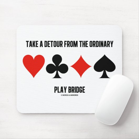 通常の演劇橋からの回り道を取って下さい マウスパッド (マウス)