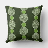 通常の緑の円の線パターン クッション (裏面)