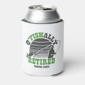 通常の退職した魚釣り退職ギフトグリーン 缶クーラー (缶裏面)