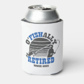 通常の退職した魚釣り退職ギフトブルー 缶クーラー (缶裏面)