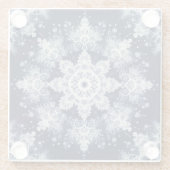 通常の雪の結晶ではないIII ガラスコースター (裏面)