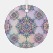 通常の雪の結晶ではないVI ガラスオーナメント (正面)