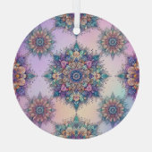 通常の雪の結晶ではないVI ガラスオーナメント (裏面)