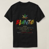 通常のAntyのようなBluntie名詞 – Bluntie aunty W Tシャツ (デザイン正面)