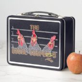 通常のCHICKEN容疑者 – バーレッド・ロック・ヘン メタルランチボックス (インサイチュ)