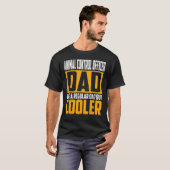 通常のDのようなMens動物管理官のパパ Tシャツ (正面フル)