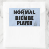 通常のDjembeプレーヤー長方形ステッカー 長方形シール (バッグ)