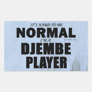 通常のDjembeプレーヤー長方形ステッカー 長方形シール