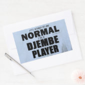 通常のDjembeプレーヤー長方形ステッカー 長方形シール (封筒)