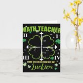 通常のLuckier St. Patricksの日のような数学先生 カード (黄色い花)