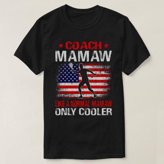 通常のMAMAWのようなテニスコートMAMAW クール Tシャツ (デザイン正面)