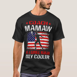 通常のMAMAWのようなテニスコートMAMAW クール Tシャツ