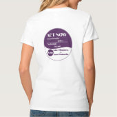 通常のVネックTシャツ Tシャツ (裏面)