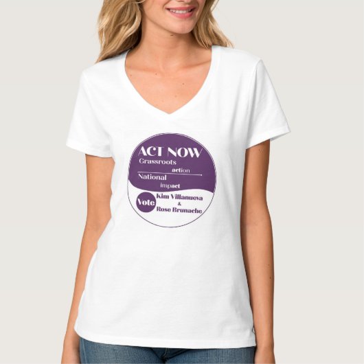 通常のVネックTシャツ Tシャツ (正面)