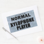通常のXylophoneプレーヤー長方形ステッカー 長方形シール (封筒)