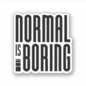 通常は退屈 シール (正面)