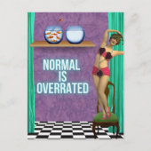 通常は過大評価ファンキーとおもしろい ポストカード (正面)