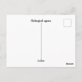 通常サイズのはがき ポストカード (裏面)