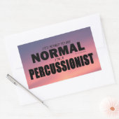 通常パーカッショニスト長方形ステッカー 長方形シール (封筒)