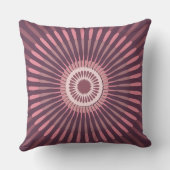 通常中心の濃い紫色のピンクの星花 クッション (裏面)