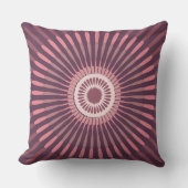 通常中心の濃い紫色のピンクの星花 クッション (正面)