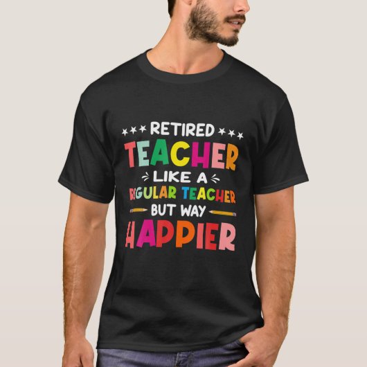 通常退職したの先生と同じように先生W Tシャツ (正面)