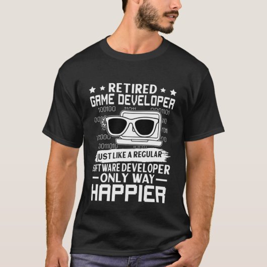 通常退職したのHapと同様のゲーム開発者 Tシャツ (正面)