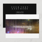 通常通りの業務 招待状 (正面/裏面)